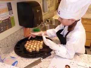 Child preparing food